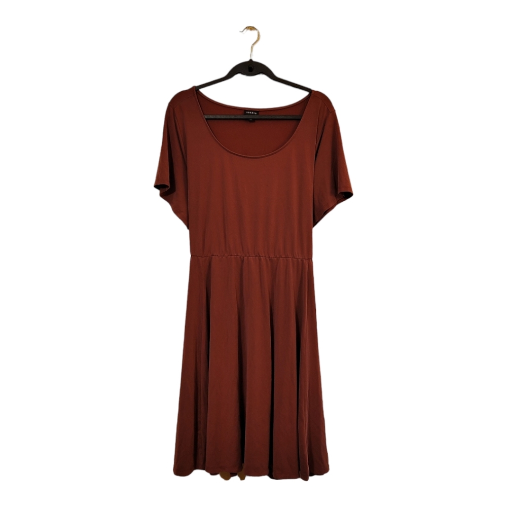 Torrid Terracotta Back Tie Dress - Size 4 - 26/28 - Pre-owned
